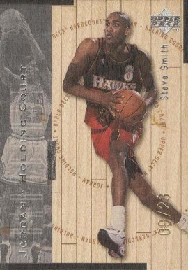 1998 Upper Deck Hardcourt Jordan Holding Court Michael Jordan/Steve Smith #J1 Basketball Card