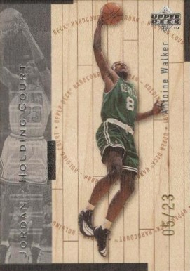 1998 Upper Deck Hardcourt Jordan Holding Court Antoine Walker/Michael Jordan #J2 Basketball Card