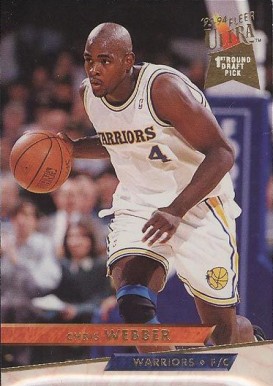 1993 Ultra Chris Webber #252 Basketball Card