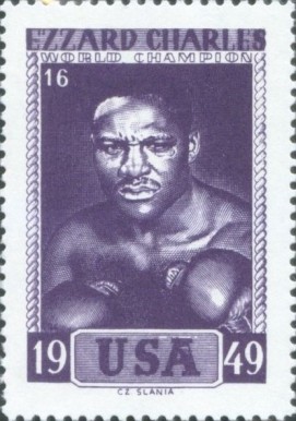 1964 Slania Stamps World Champion Boxers Ezzard Charles #16 Other Sports Card