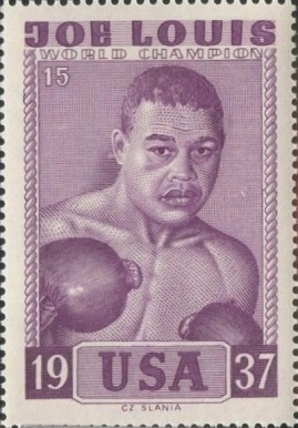 1964 Slania Stamps World Champion Boxers Joe Louis #15 Other Sports Card