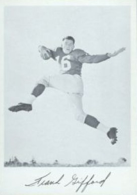 1957 N.Y. Giants Team Issue Frank Gifford # Football Card
