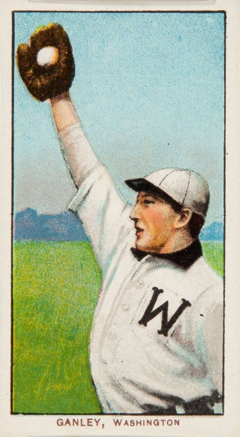1909 White Borders Piedmont 350  Ganley, Washington #184 Baseball Card