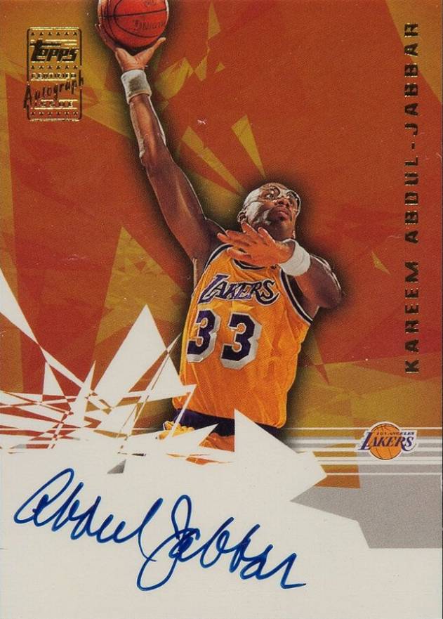 2001 Topps Certified Autograph Kareem Abdul-Jabbar #TAKAJ Basketball Card