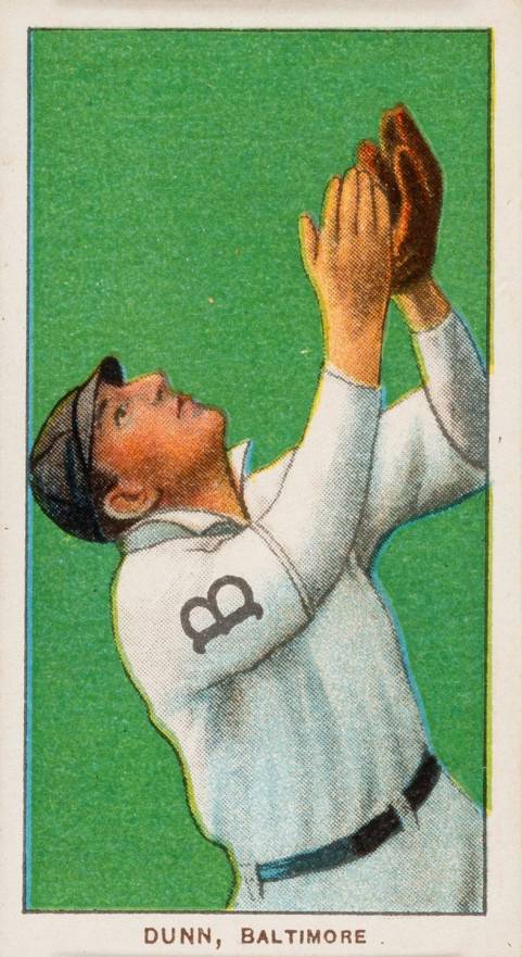 1909 White Borders Piedmont 350  Dunn, Baltimore #154 Baseball Card