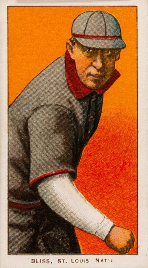 1909 White Borders Piedmont 350  Bliss, St. Louis Nat'L #43 Baseball Card