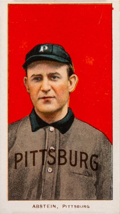 1909 White Borders Piedmont 350  Abstein, Pittsburg #4 Baseball Card