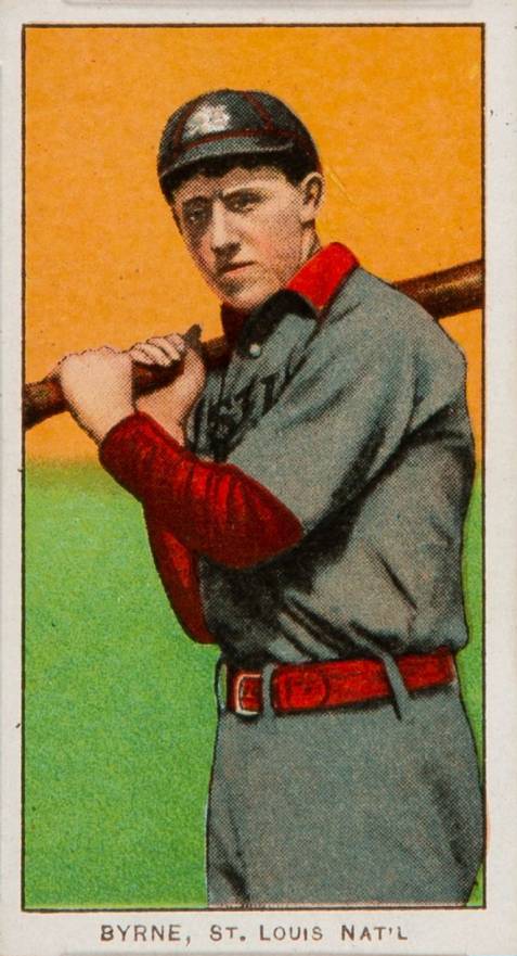 1909 White Borders Piedmont 350  Byrne, St. Louis Nat'L #67 Baseball Card