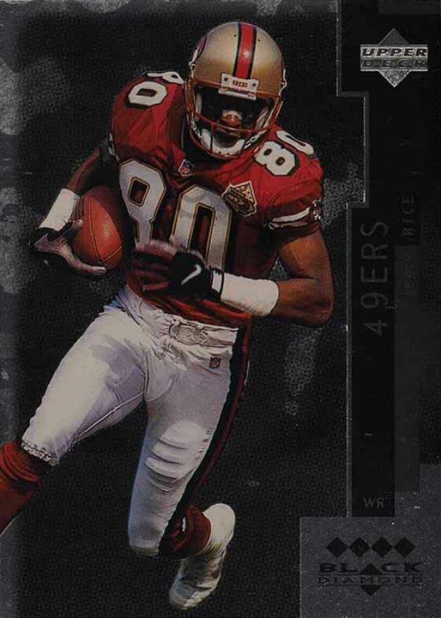 1998 Upper Deck Black Diamond Rookies Jerry Rice #104 Football Card