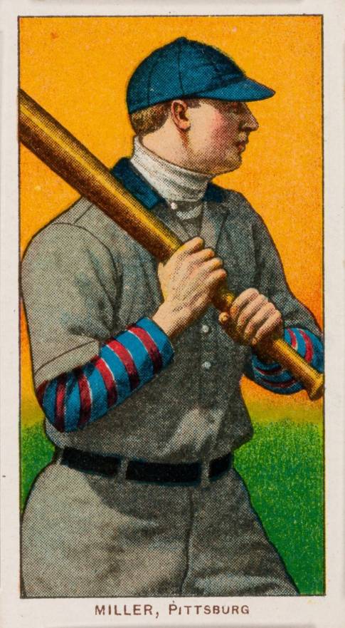 1909 White Borders Piedmont 350  Miller, Pittsburgh #335 Baseball Card