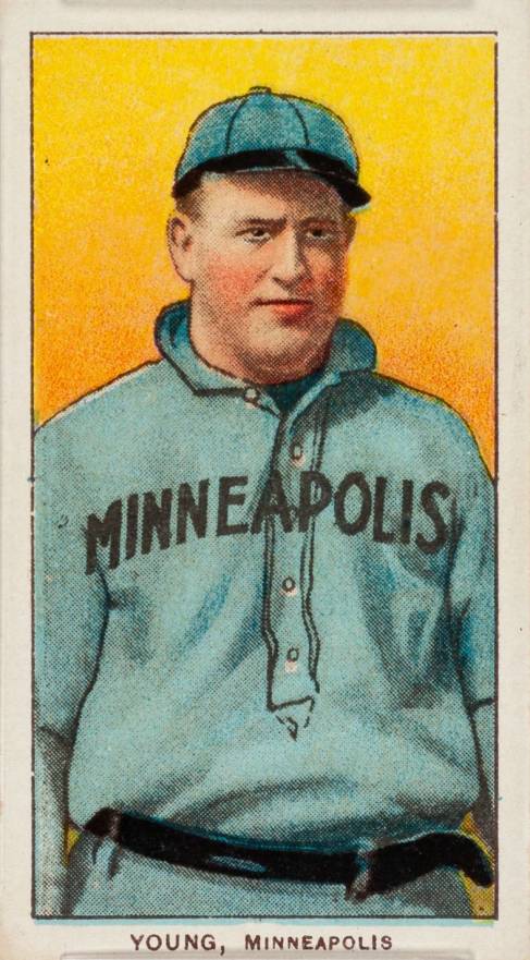 1909 White Borders Piedmont 350  Young, Minneapolis #524 Baseball Card