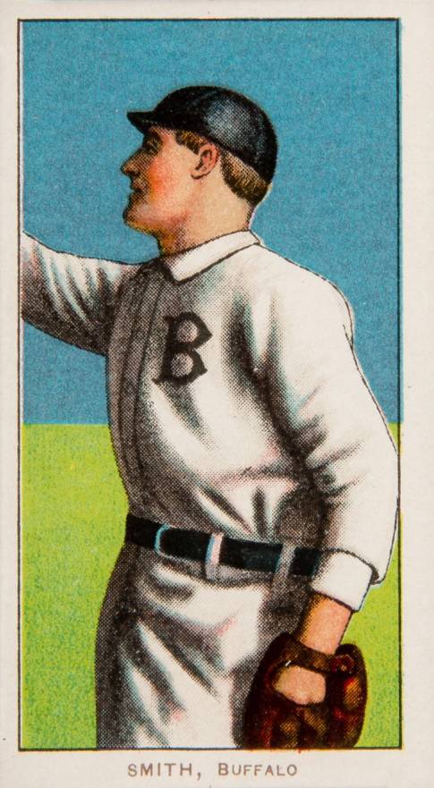 1909 White Borders Piedmont 350  Smith, Buffalo #451 Baseball Card