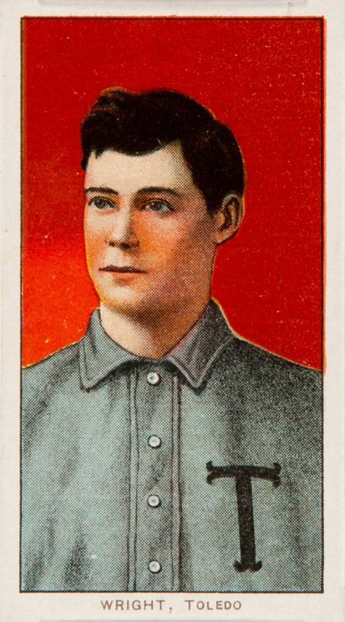 1909 White Borders Piedmont 350  Wright, Toledo #520 Baseball Card