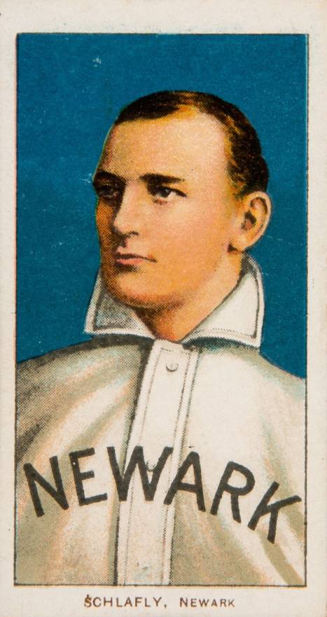 1909 White Borders Piedmont 350  Schlafly, Newark #423 Baseball Card