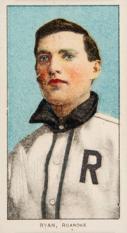 1909 White Borders Piedmont 350  Ryan, Roanoke #419 Baseball Card