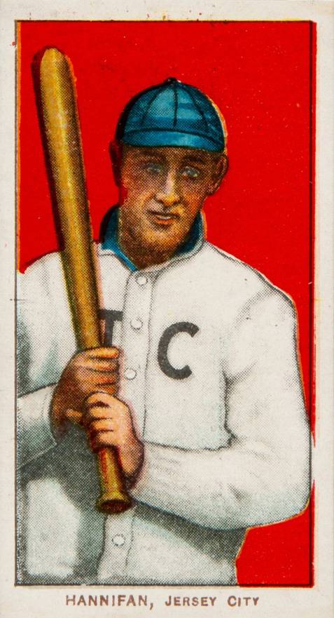 1909 White Borders Piedmont 350  Hannifan, Jersey City #203 Baseball Card