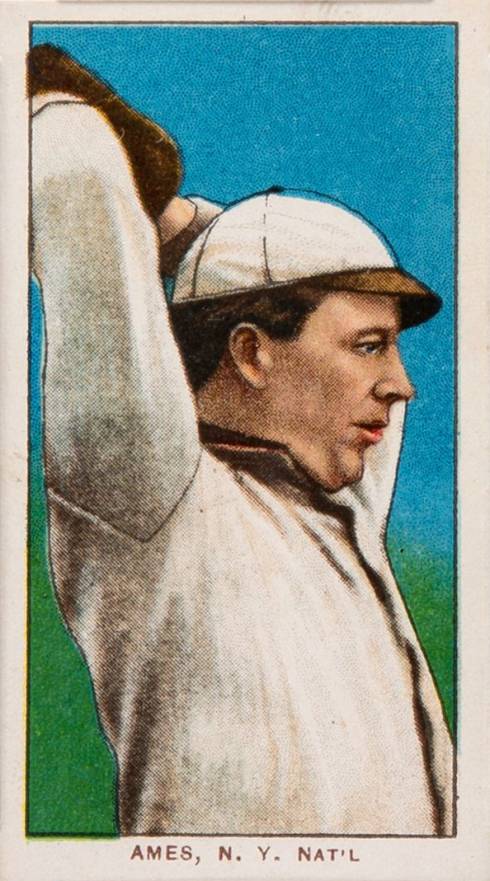1909 White Borders Piedmont 350  Ames, N.Y. Nat'L #8 Baseball Card