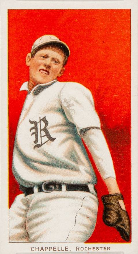 1909 White Borders Piedmont 350  Chappelle, Rochester #80 Baseball Card