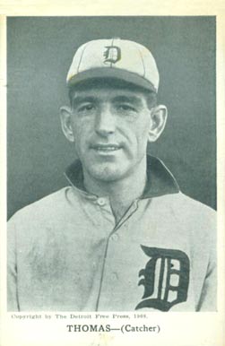 1908 Detroit Free Press Tigers Postcards Ira Thomas # Baseball Card