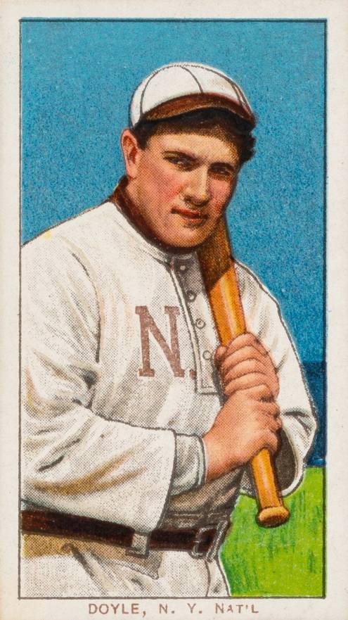 1909 White Borders Piedmont 350  Doyle, N.Y. Nat'L #151 Baseball Card
