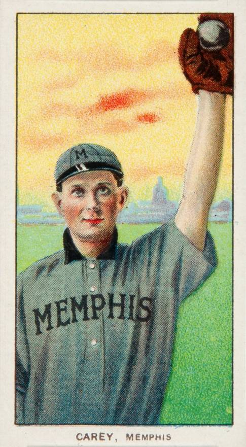 1909 White Borders Piedmont 350  Carey, Memphis #72 Baseball Card