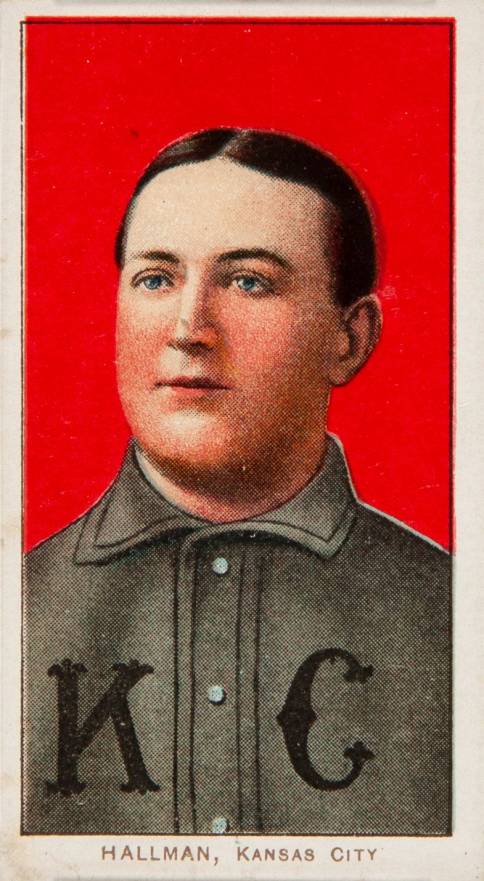 1909 White Borders Piedmont 350  Hallman, Kansas City #202 Baseball Card