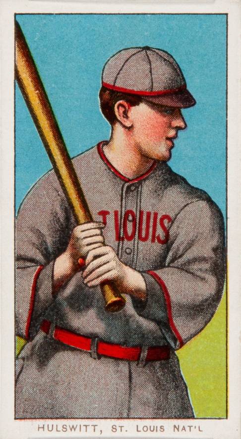 1909 White Borders Piedmont 350  Hulswitt, St. Louis Nat'L #226 Baseball Card