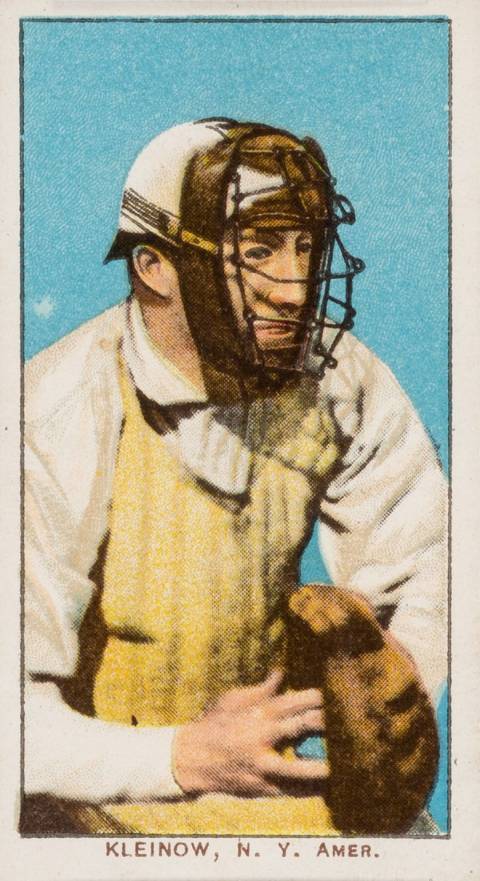 1909 White Borders Piedmont 350  Kleinow, N.Y. Amer. #256 Baseball Card
