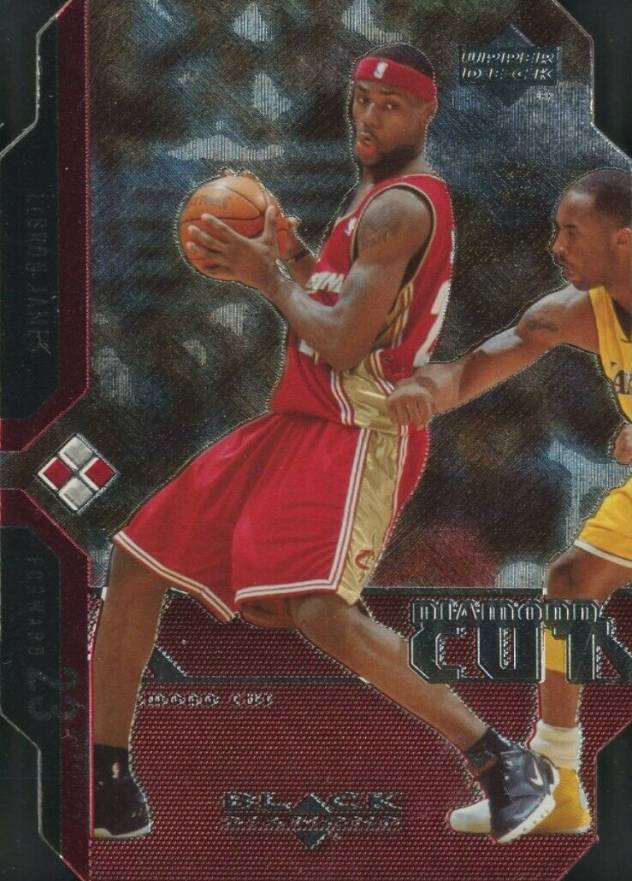 2004 Upper Deck Black Diamond Die-Cuts LeBron James #DC1 Basketball Card