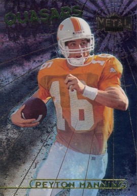 1998 Metal Universe Quasars Peyton Manning #1 Football Card