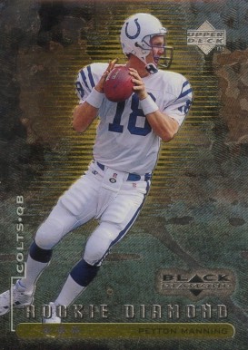 1998 Upper Deck Black Diamond Rookies Peyton Manning #91 Football Card