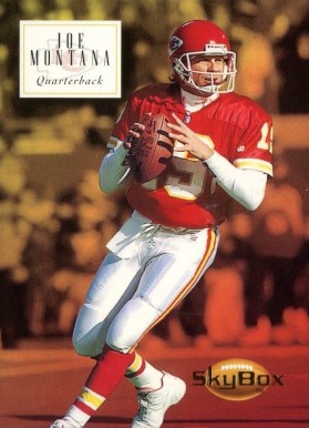 1994 Skybox Premium Joe Montana #75 Football Card