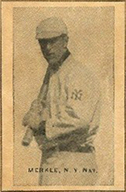 1911 Baseball Bats Hand Cut Merkle, N.Y. Nat. # Baseball Card