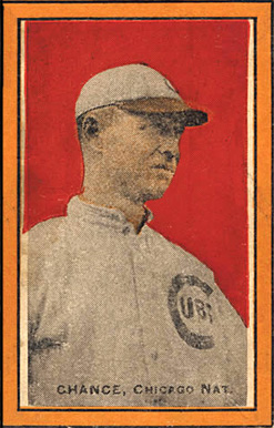 1911 Baseball Bats Hand Cut Chance, Chicago Nat. # Baseball Card