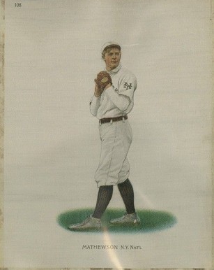 1912 Helmar Silks Christy Mathewson #108 Baseball Card