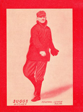1914 Baltimore News Orioles Suggs, Pitcher #21 Baseball Card