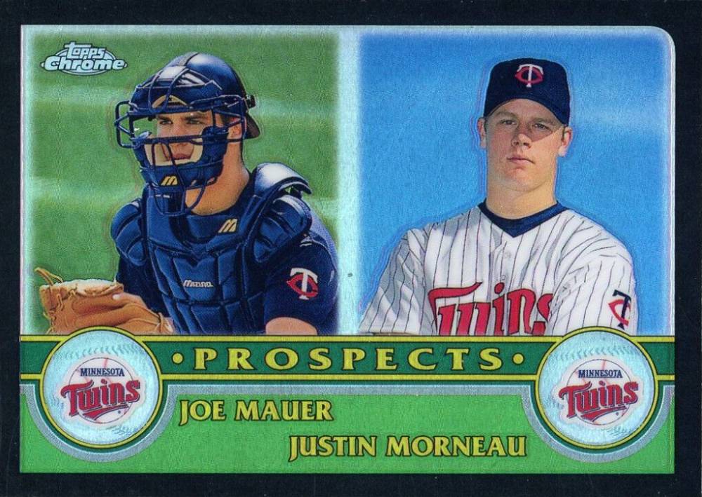 2003 Topps Chrome Joe Mauer/Justin Morneau #436 Baseball Card