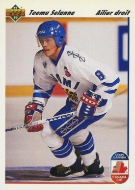1991 Upper Deck French Teemu Selanne #21 Hockey Card