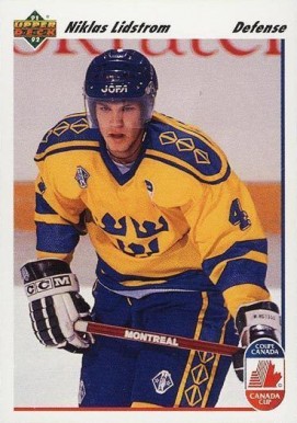 1991 Upper Deck Niklas Lidstrom #26 Hockey Card