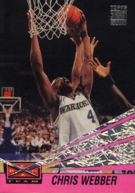 1993 Stadium Club Beam Team Chris Webber #21 Basketball Card