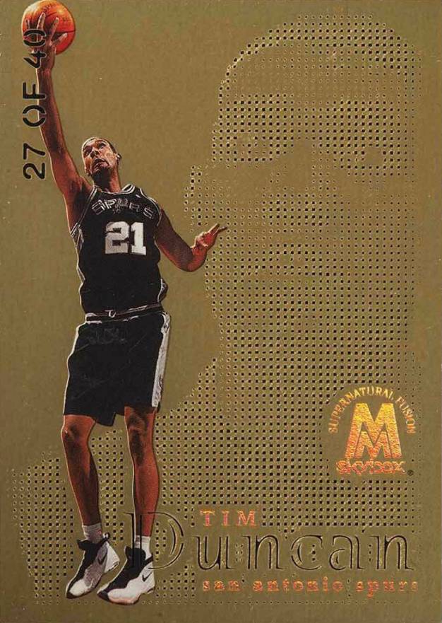 1998 Skybox Molten Metal Fusion Tim Duncan #35F Basketball Card