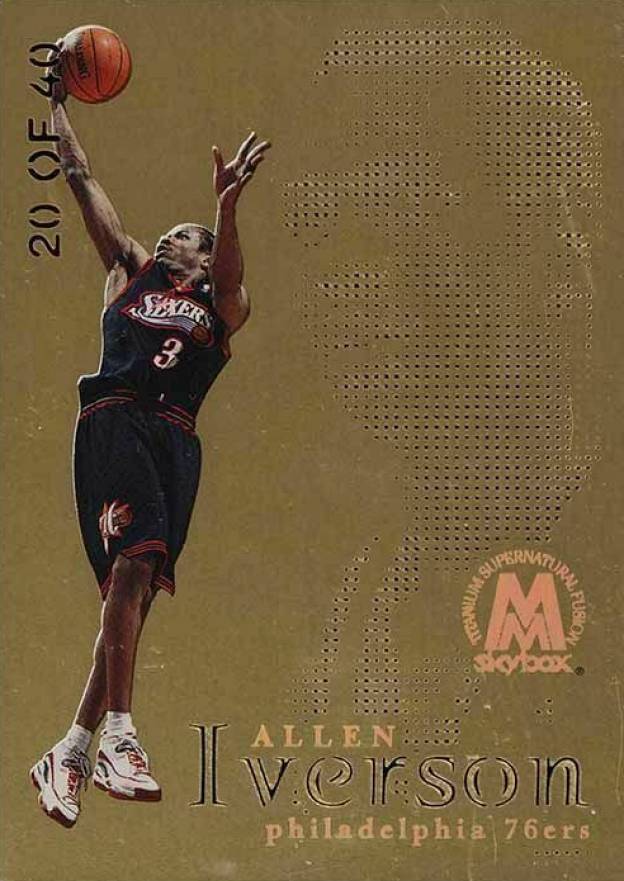 1998 Skybox Molten Metal Fusion Allen Iverson #39F Basketball Card