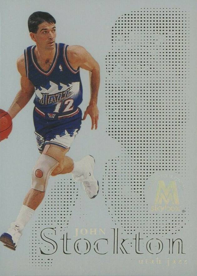 1998 Skybox Molten Metal Fusion John Stockton #11F Basketball Card