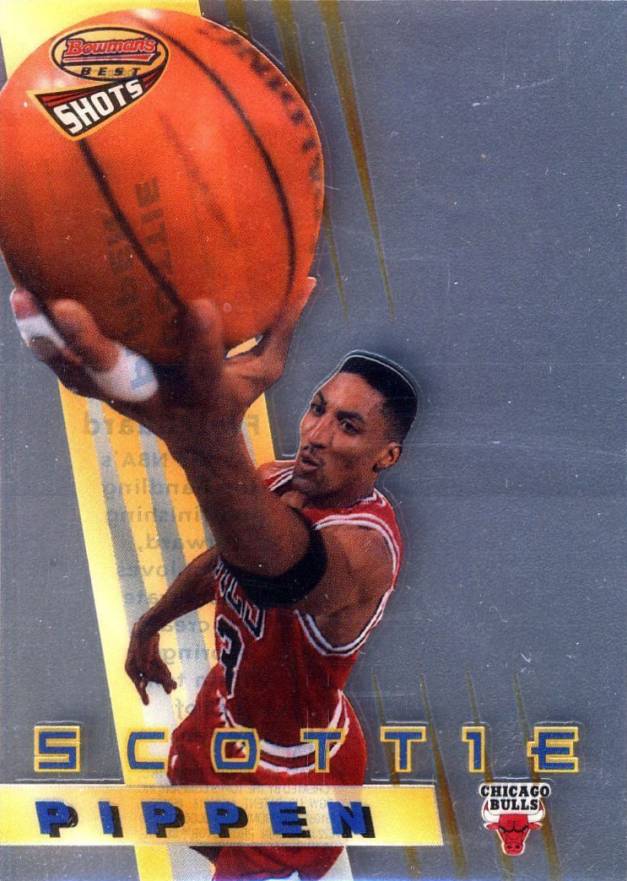 1996 Bowman's Best Shots  Scottie Pippen #BS1 Basketball Card