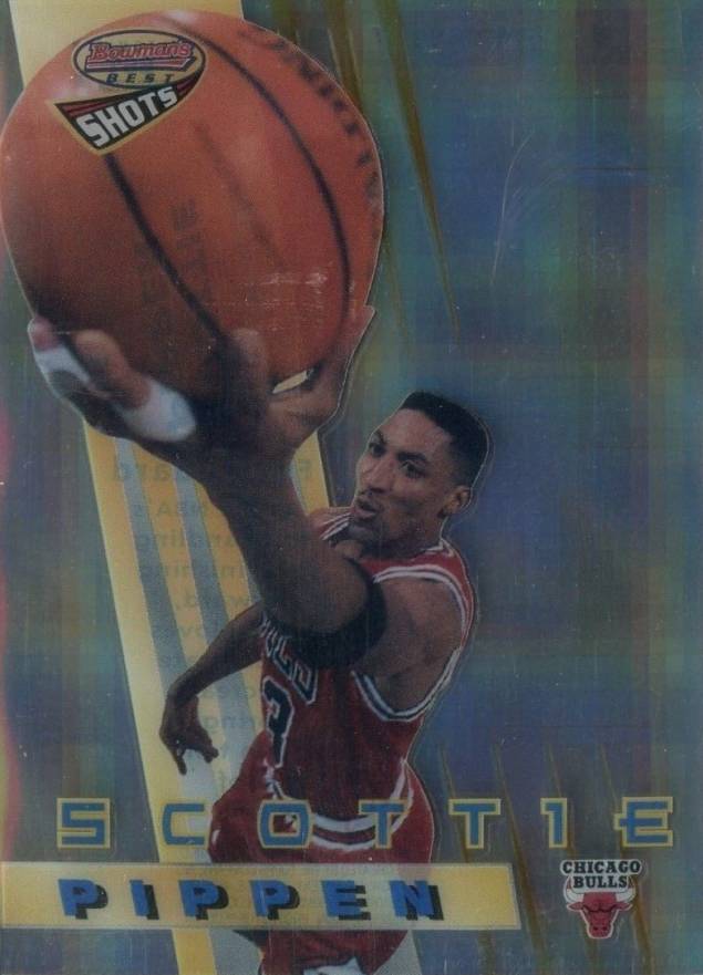 1996 Bowman's Best Shots  Scottie Pippen #BS1 Basketball Card