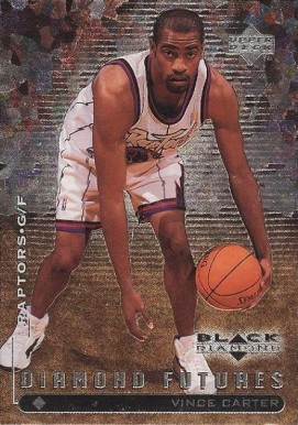 1998 Upper Deck Black Diamond Vince Carter #120 Basketball Card