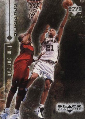 1998 Upper Deck Black Diamond Tim Duncan #76 Basketball Card