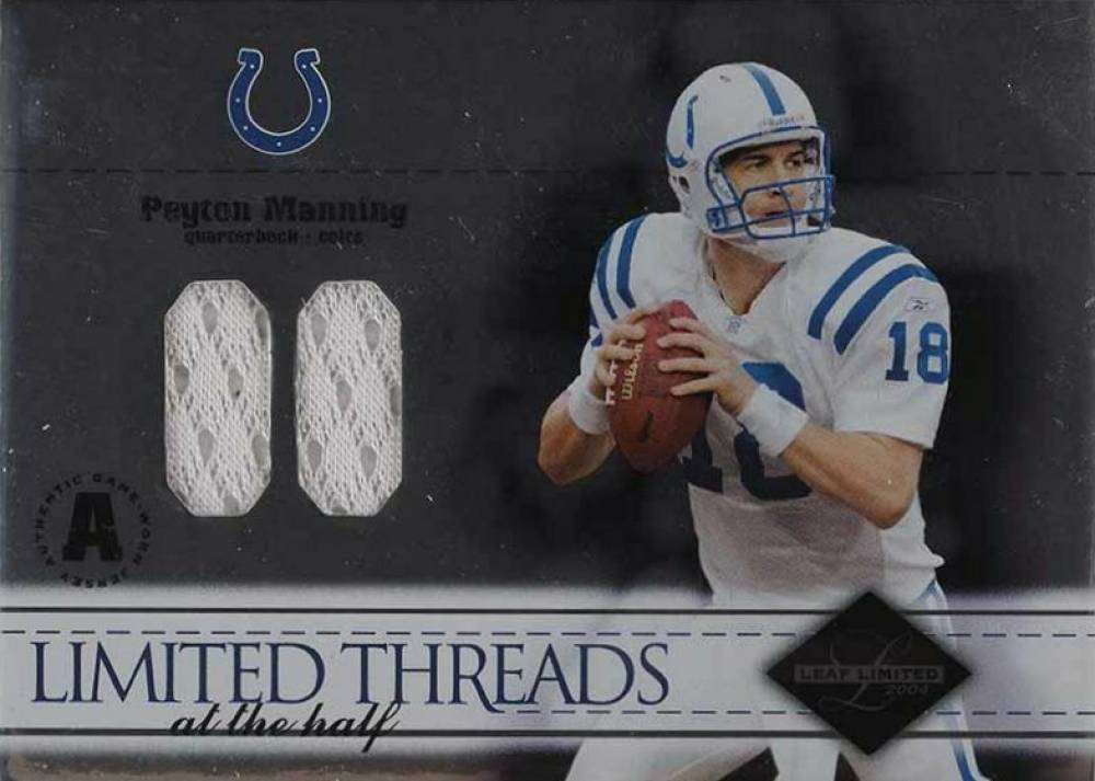 2004 Leaf Limited Limited Threads Peyton Manning #LT-78 Football Card