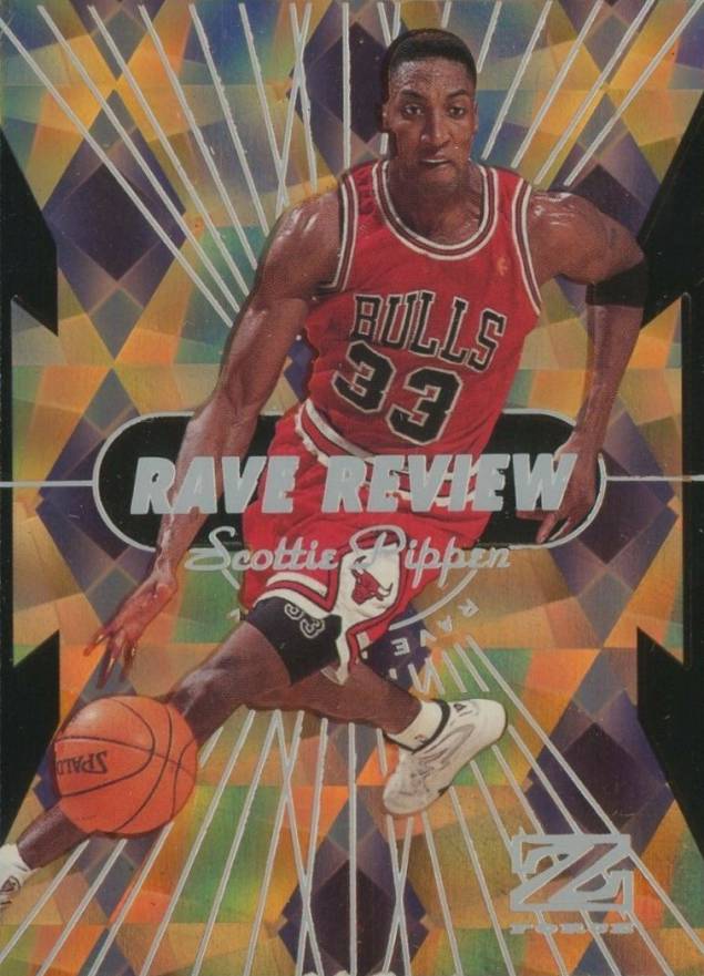 1997 Skybox Z-Force Rave Reviews Scottie Pippen #11 Basketball Card