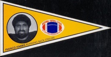 1979 NFLPA Pennant Stickers Franco Harris #22y Football Card